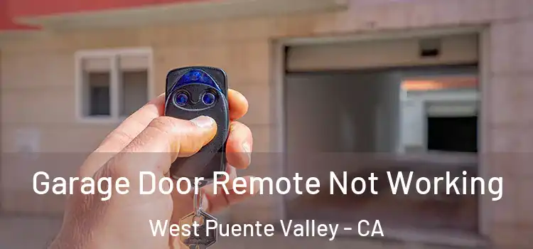  Garage Door Remote Not Working West Puente Valley - CA