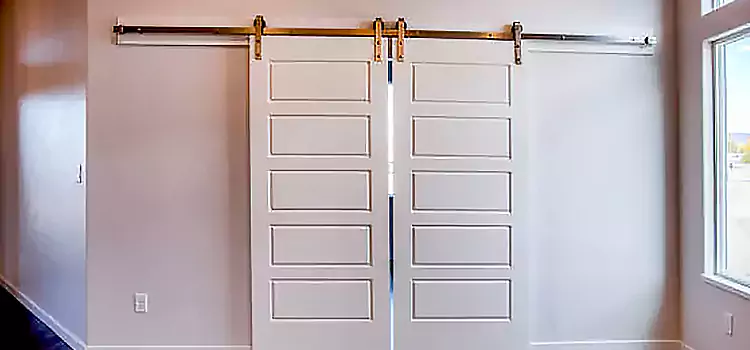 Glass Barn Door with Installation Hardware Kit West Puente Valley