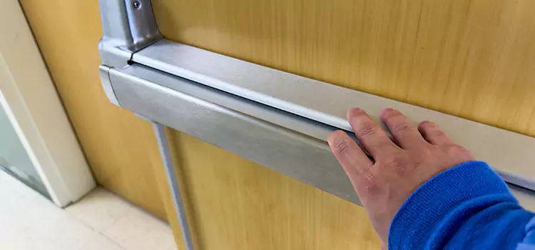 Installing a Push Bar on a Door West Puente Valley